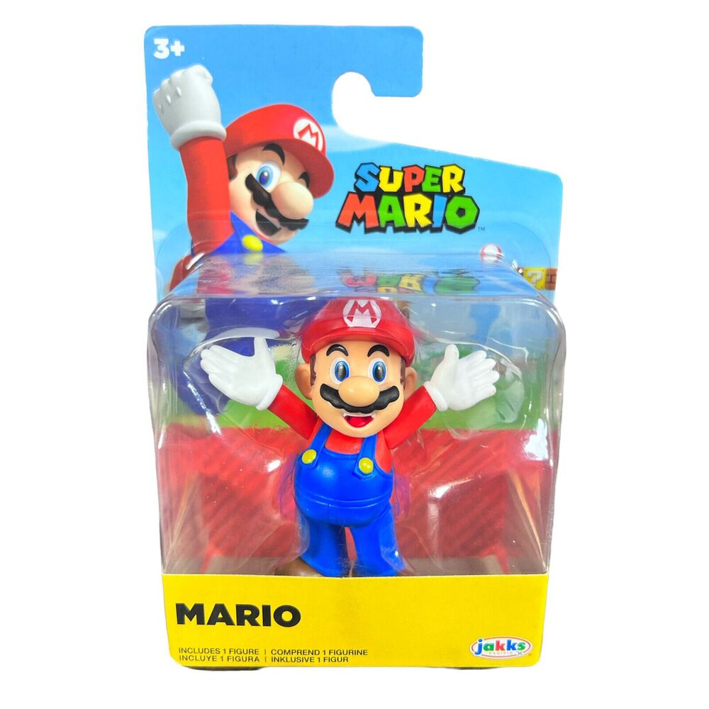 NEW Super Mario Brothers 2.5” Jakks Mario Open Arms Wave 31 Figure Toy Nintendo